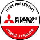 Logo Partenaire Mitsubishi Electric Pompes à Chaleur